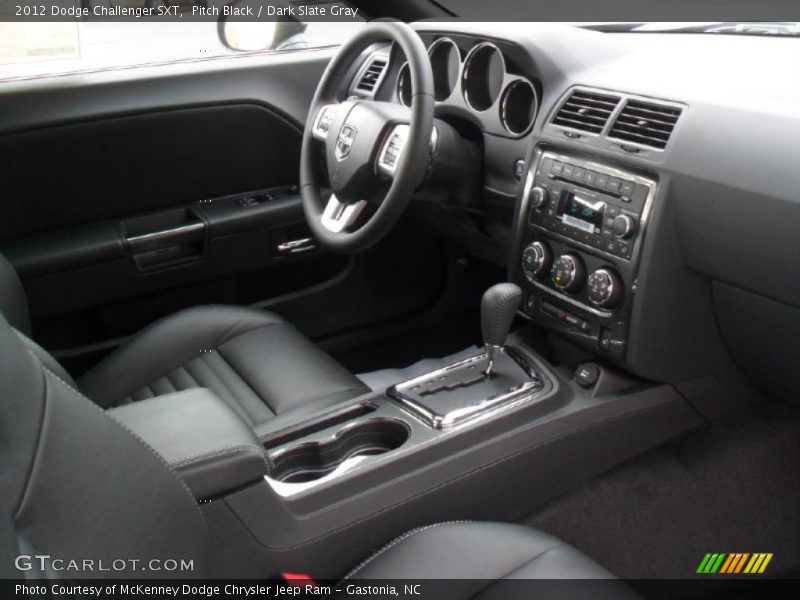 Pitch Black / Dark Slate Gray 2012 Dodge Challenger SXT