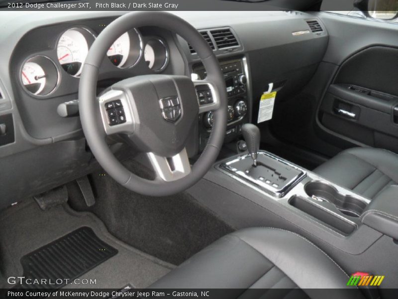 Pitch Black / Dark Slate Gray 2012 Dodge Challenger SXT