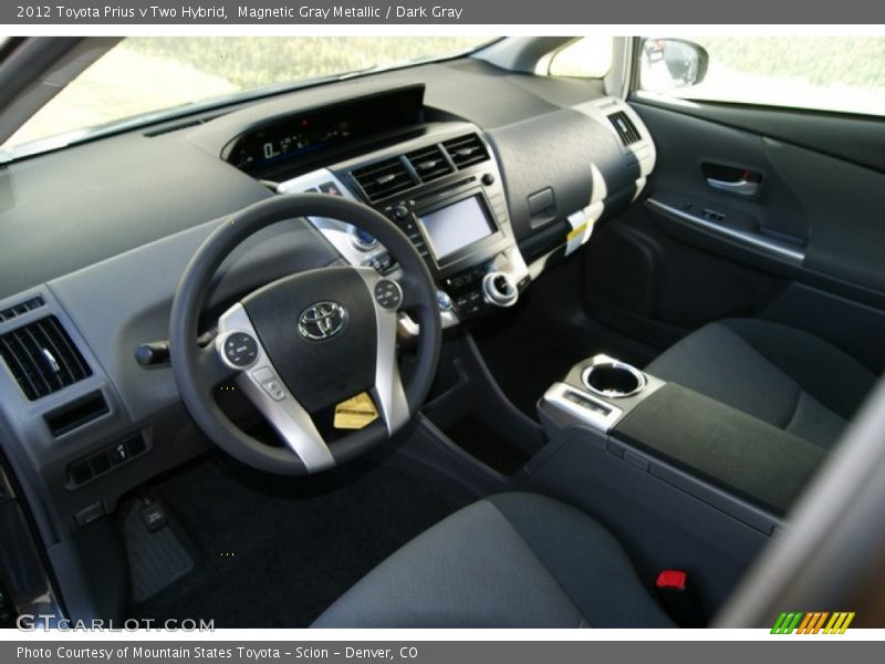 Magnetic Gray Metallic / Dark Gray 2012 Toyota Prius v Two Hybrid