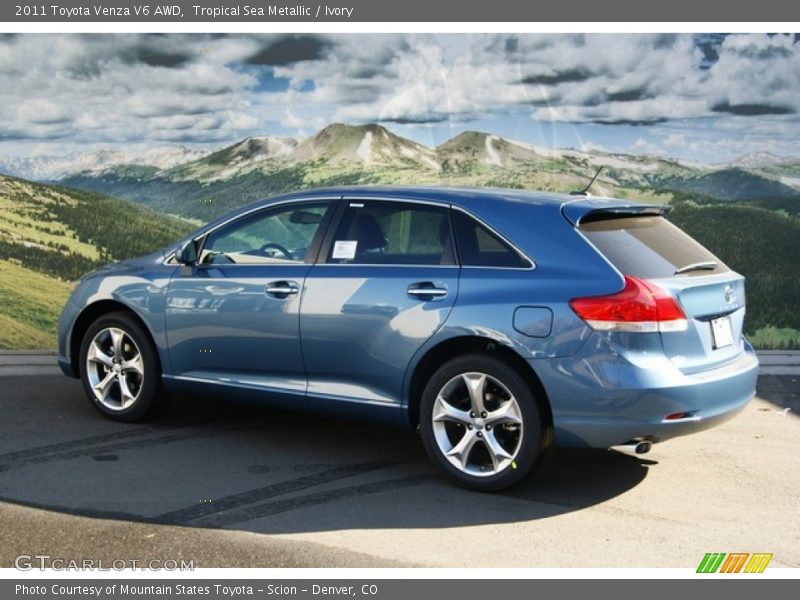 Tropical Sea Metallic / Ivory 2011 Toyota Venza V6 AWD