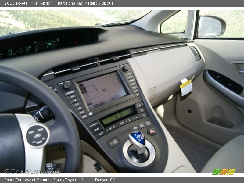 Barcelona Red Metallic / Bisque 2011 Toyota Prius Hybrid III