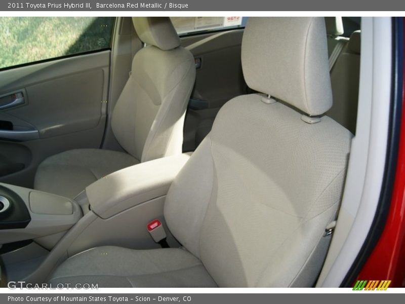 Barcelona Red Metallic / Bisque 2011 Toyota Prius Hybrid III