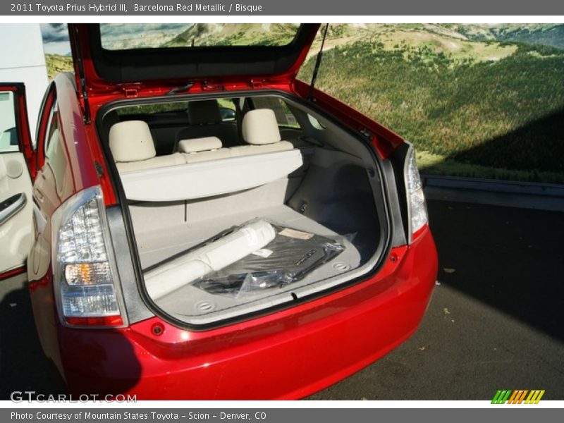 Barcelona Red Metallic / Bisque 2011 Toyota Prius Hybrid III