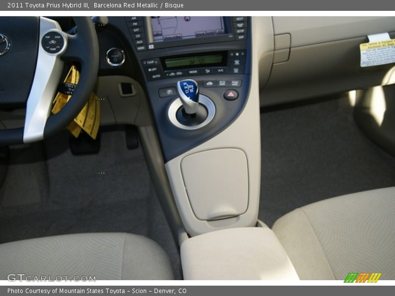 Barcelona Red Metallic / Bisque 2011 Toyota Prius Hybrid III