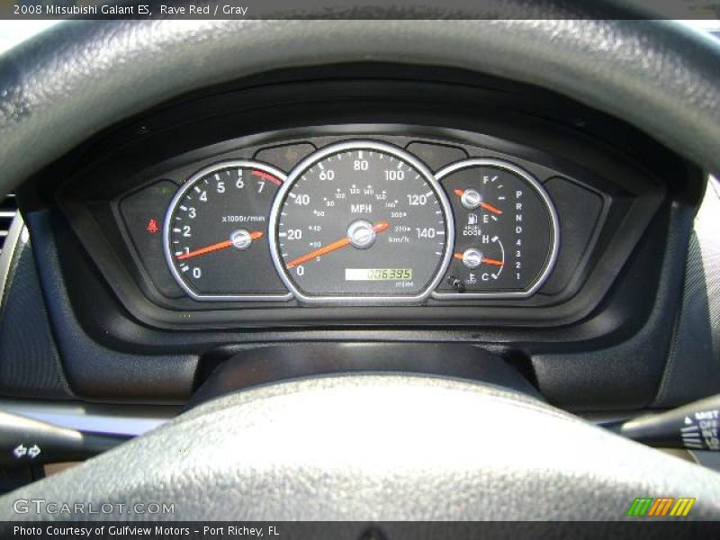 Rave Red / Gray 2008 Mitsubishi Galant ES