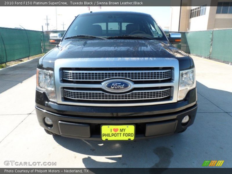 Tuxedo Black / Sienna Brown Leather/Black 2010 Ford F150 Platinum SuperCrew
