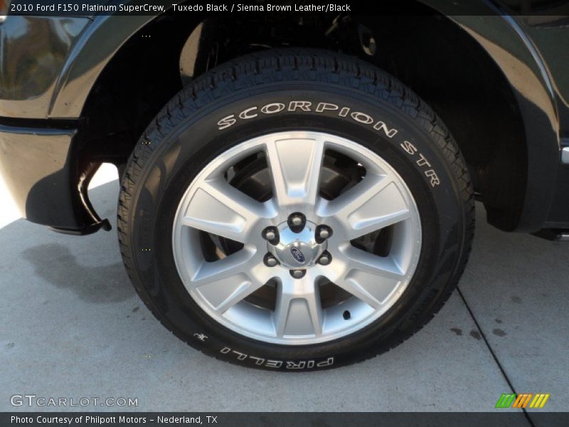 Tuxedo Black / Sienna Brown Leather/Black 2010 Ford F150 Platinum SuperCrew