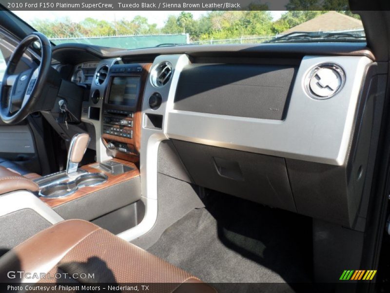 Tuxedo Black / Sienna Brown Leather/Black 2010 Ford F150 Platinum SuperCrew