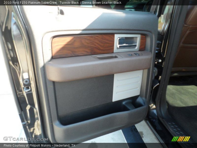 Tuxedo Black / Sienna Brown Leather/Black 2010 Ford F150 Platinum SuperCrew
