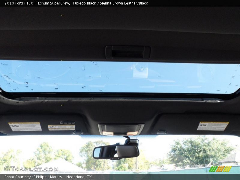 Tuxedo Black / Sienna Brown Leather/Black 2010 Ford F150 Platinum SuperCrew