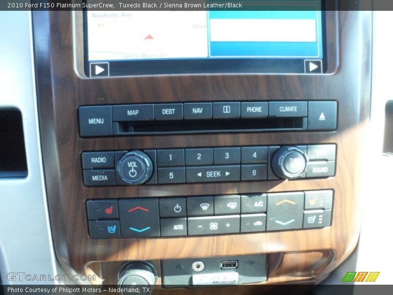 Tuxedo Black / Sienna Brown Leather/Black 2010 Ford F150 Platinum SuperCrew