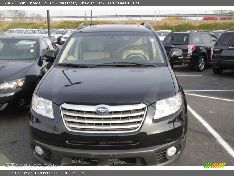 Obsidian Black Pearl / Desert Beige 2009 Subaru Tribeca Limited 7 Passenger