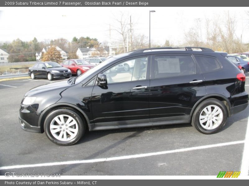 Obsidian Black Pearl / Desert Beige 2009 Subaru Tribeca Limited 7 Passenger