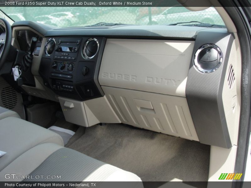 Oxford White / Medium Stone 2008 Ford F350 Super Duty XLT Crew Cab Dually