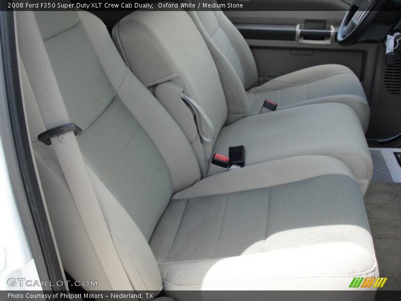 Oxford White / Medium Stone 2008 Ford F350 Super Duty XLT Crew Cab Dually