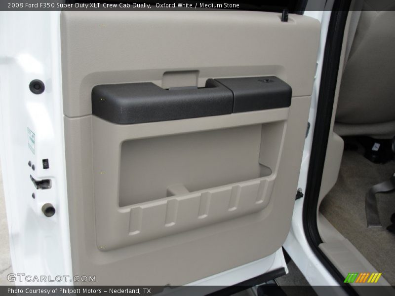 Oxford White / Medium Stone 2008 Ford F350 Super Duty XLT Crew Cab Dually
