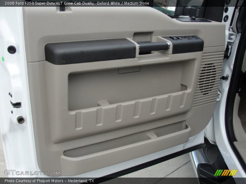 Oxford White / Medium Stone 2008 Ford F350 Super Duty XLT Crew Cab Dually