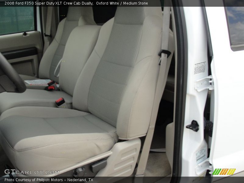 Oxford White / Medium Stone 2008 Ford F350 Super Duty XLT Crew Cab Dually