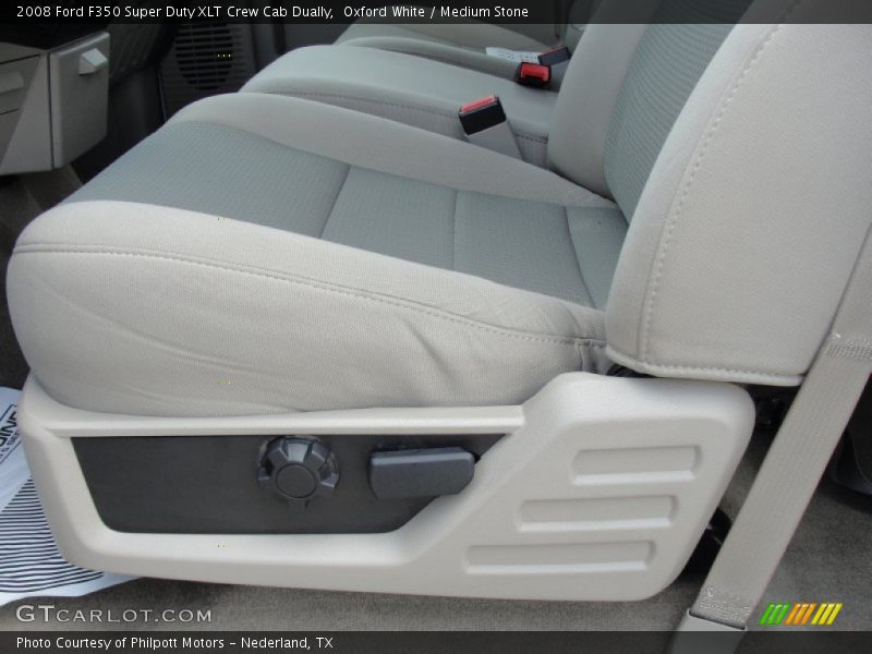 Oxford White / Medium Stone 2008 Ford F350 Super Duty XLT Crew Cab Dually