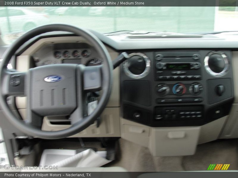 Oxford White / Medium Stone 2008 Ford F350 Super Duty XLT Crew Cab Dually