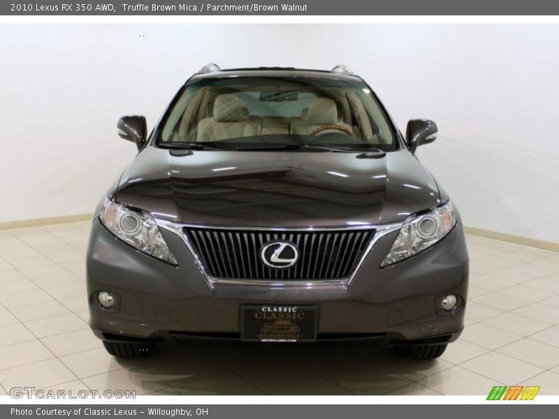 Truffle Brown Mica / Parchment/Brown Walnut 2010 Lexus RX 350 AWD