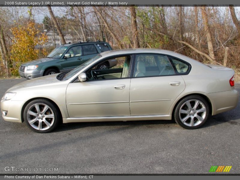 Harvest Gold Metallic / Warm Ivory 2008 Subaru Legacy 3.0R Limited