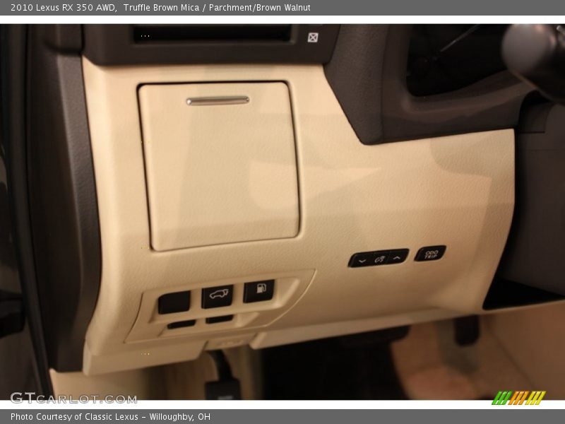 Truffle Brown Mica / Parchment/Brown Walnut 2010 Lexus RX 350 AWD