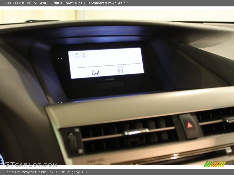 Truffle Brown Mica / Parchment/Brown Walnut 2010 Lexus RX 350 AWD