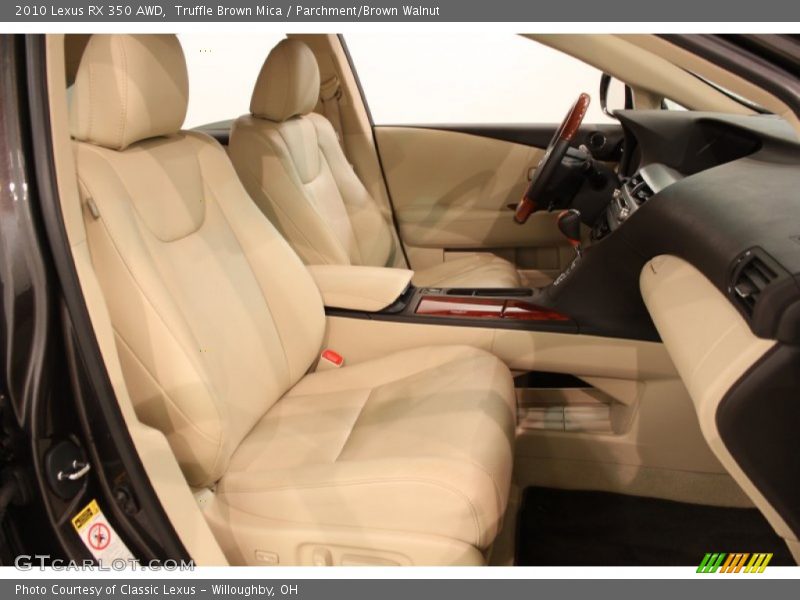  2010 RX 350 AWD Parchment/Brown Walnut Interior