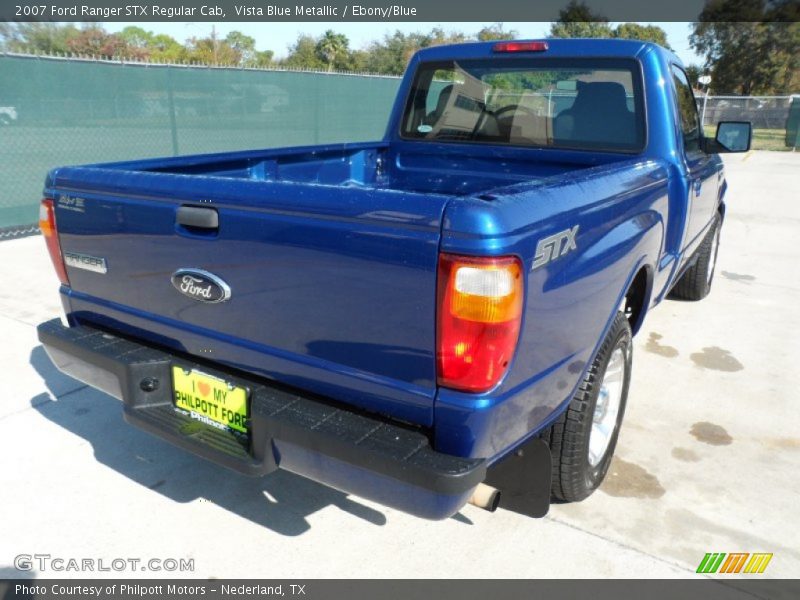Vista Blue Metallic / Ebony/Blue 2007 Ford Ranger STX Regular Cab
