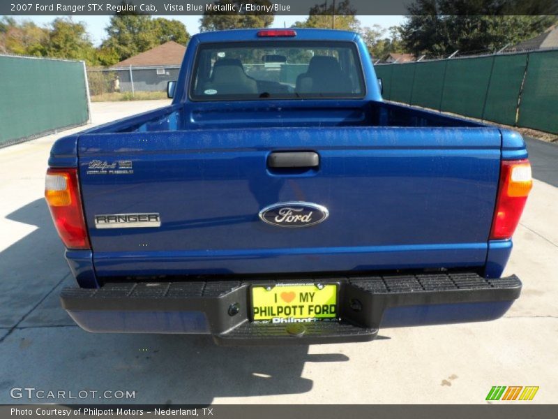 Vista Blue Metallic / Ebony/Blue 2007 Ford Ranger STX Regular Cab