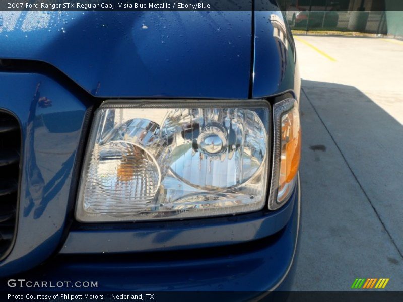Vista Blue Metallic / Ebony/Blue 2007 Ford Ranger STX Regular Cab