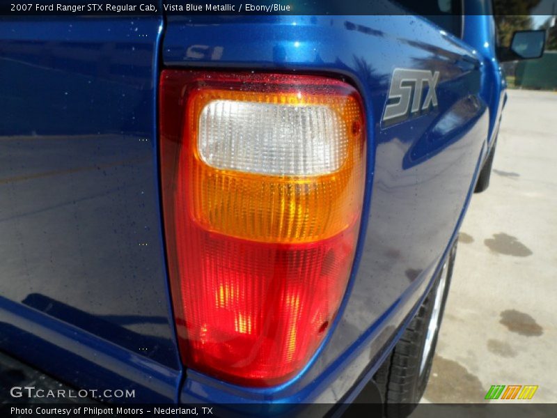 Vista Blue Metallic / Ebony/Blue 2007 Ford Ranger STX Regular Cab