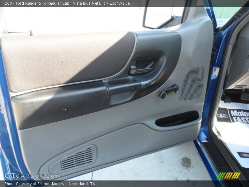 Vista Blue Metallic / Ebony/Blue 2007 Ford Ranger STX Regular Cab