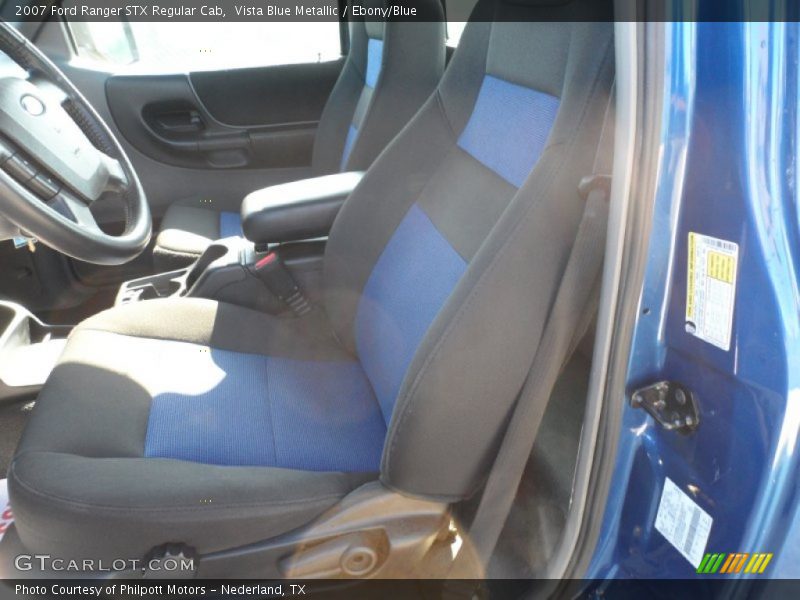  2007 Ranger STX Regular Cab Ebony/Blue Interior