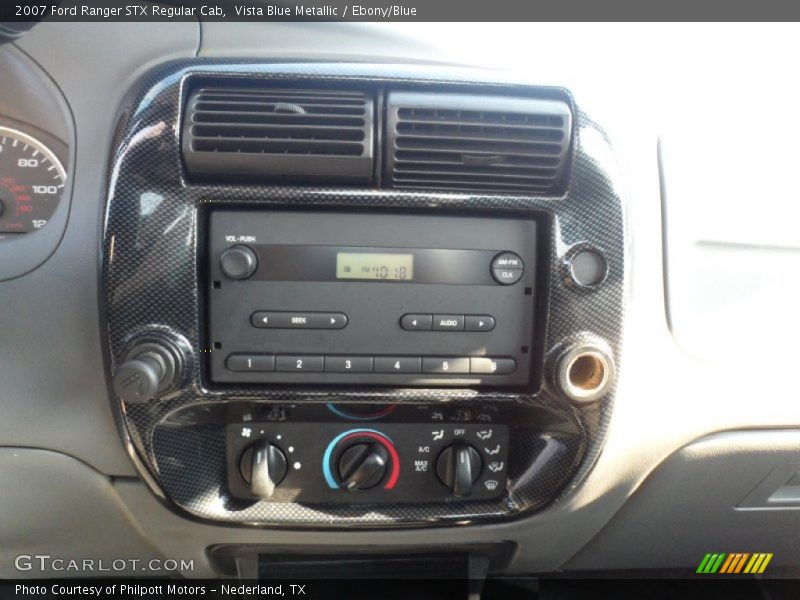 Vista Blue Metallic / Ebony/Blue 2007 Ford Ranger STX Regular Cab