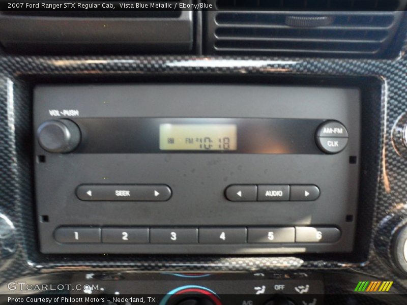 Vista Blue Metallic / Ebony/Blue 2007 Ford Ranger STX Regular Cab