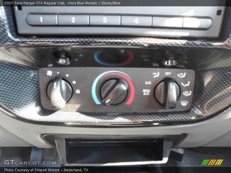 Vista Blue Metallic / Ebony/Blue 2007 Ford Ranger STX Regular Cab