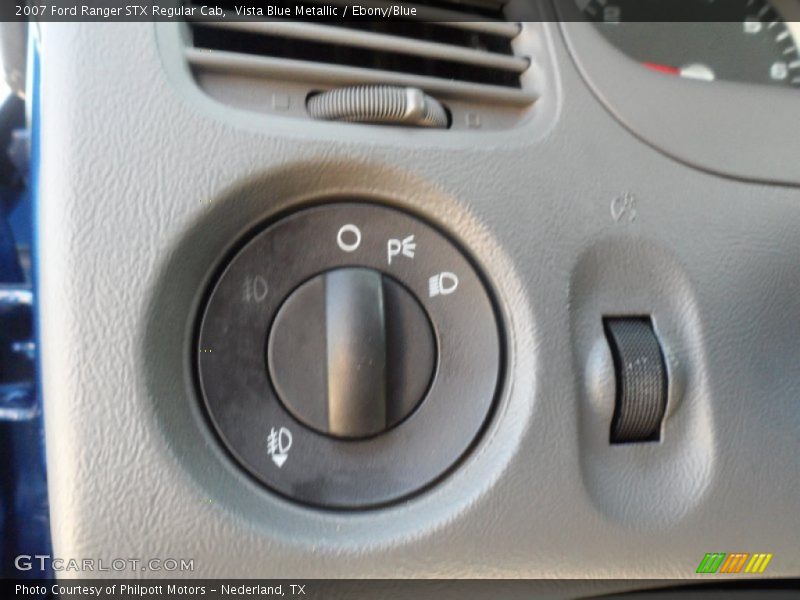 Vista Blue Metallic / Ebony/Blue 2007 Ford Ranger STX Regular Cab