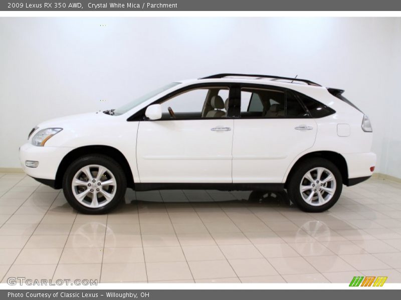 Crystal White Mica / Parchment 2009 Lexus RX 350 AWD