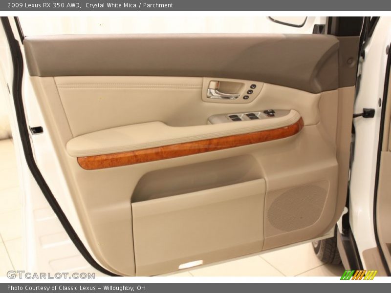 Crystal White Mica / Parchment 2009 Lexus RX 350 AWD