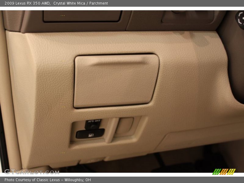 Crystal White Mica / Parchment 2009 Lexus RX 350 AWD