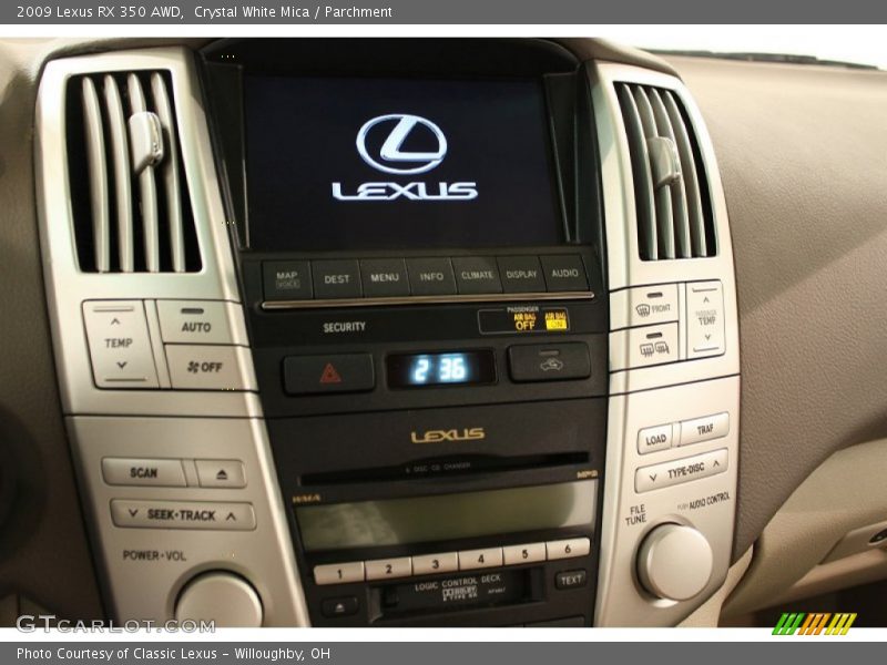 Crystal White Mica / Parchment 2009 Lexus RX 350 AWD