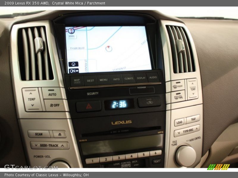 Crystal White Mica / Parchment 2009 Lexus RX 350 AWD