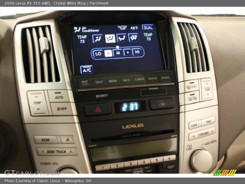Crystal White Mica / Parchment 2009 Lexus RX 350 AWD