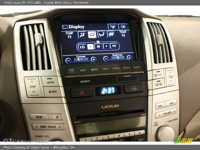 Crystal White Mica / Parchment 2009 Lexus RX 350 AWD