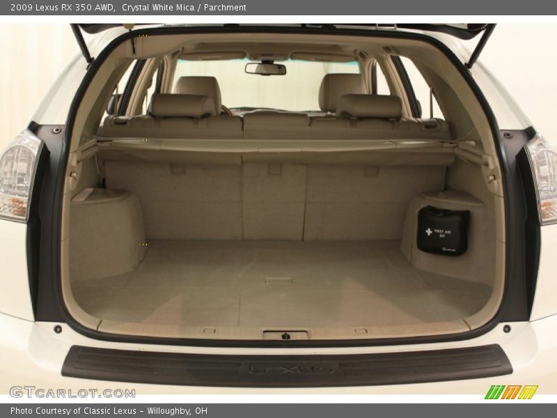 Crystal White Mica / Parchment 2009 Lexus RX 350 AWD