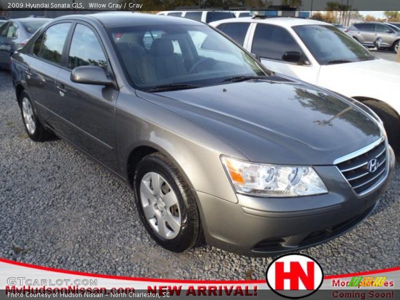 Willow Gray / Gray 2009 Hyundai Sonata GLS