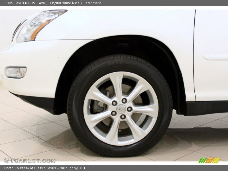 Crystal White Mica / Parchment 2009 Lexus RX 350 AWD