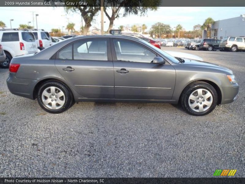 Willow Gray / Gray 2009 Hyundai Sonata GLS
